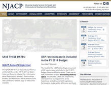Tablet Screenshot of njacp.org